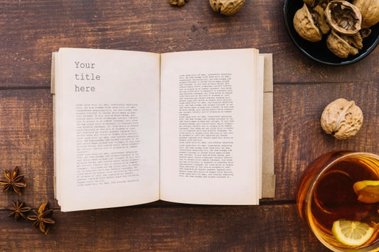 Free Book Mockup For Literacy Day Psd