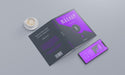 Free Book Stationery Desing Mockup Psd