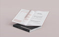 Free Book With Bookmark Design Mockup Psd