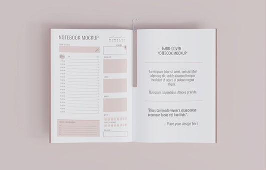 Free Book With Bookmark Design Mockup Psd