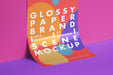 Free Branding Glossy Psd Paper Mockup