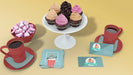 Free Branding Mockup With Cupcakes Psd
