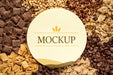 Free Breakfast Cereals With Circle Mock-Up Psd