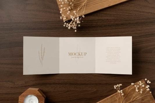 Free Brochure Mockup In Real Context Psd