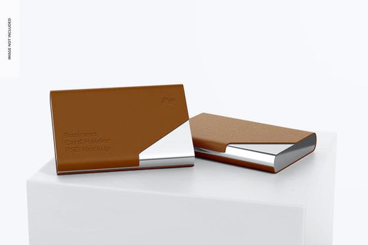 Free Business Card Holder Mockup Psd