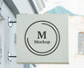 Free Business Company Sign Mock-Up Composition Psd