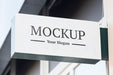 Free Business Company Sign Mock-Up Outside Psd