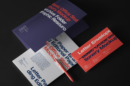 Free Business Psd Stationery Mockup Set 2