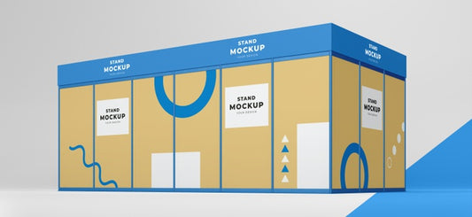 Free Business Stand And Booth Mock-Up Psd