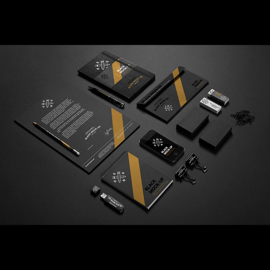 Free Business Stationery Mock Up Design Psd