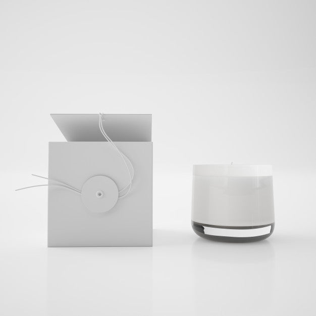 Free Candle Package Mockup Psd