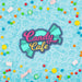 Free Candy Cafe Logo Surrounded By Variety Of Candies Psd