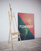 Free Canvas On Wooden Floor Mock Up Psd