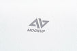 Free Capital Letter Mock-Up Logo Design On Minimalist White Paper Psd