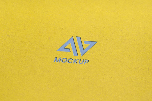 Free Capital Letter Mock-Up Logo Design Psd