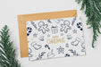 Free Card And Envelope Mockup With Christmas Concept Psd