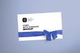 Free Card With Ribbons Mockup Psd