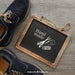 Free Chalkboard And Shoes Psd