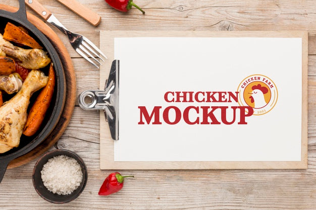 Free Chicken Meal Assortment Mock-Up Psd
