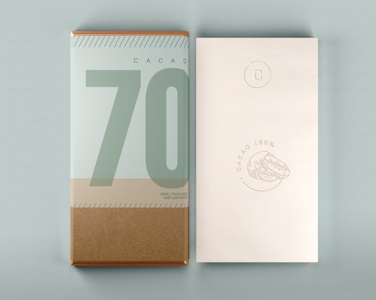 Free Chocolate Box And Wrapping Design Mock-Up Psd