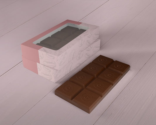 Free Chocolate Box Design Mock-Up Psd