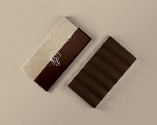 Free Chocolate Tablet Foil Wrapping Mock-Up Psd