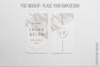 Free Classic Vertical Business Card Mockup Psd