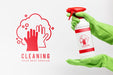 Free Cleaning Your Best Service Mock-Up Psd