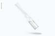 Free Clear Glass Ampoule Mockup, Floating Psd