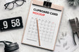 Free Clipboard Card Mockup