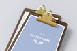 Free Clipboard With A Document Mockup Psd