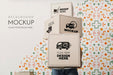 Free Close-Up Hands Holding Boxes Psd