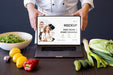 Free Close-Up Hands Holding Laptop Psd