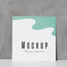Free Close Up Mockup Card Leaning On The Wall Psd