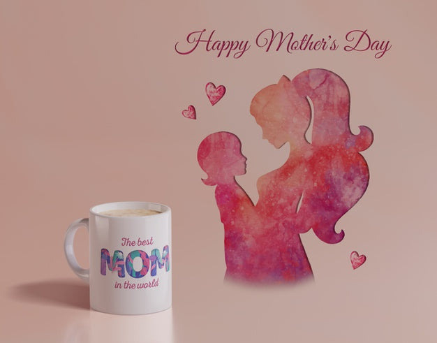 Free Close-Up Mothers Day Mug Psd