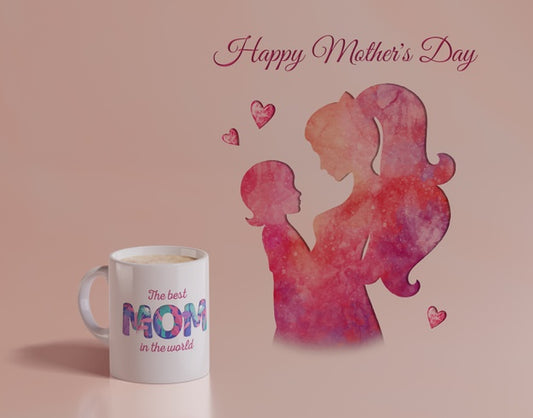 Free Close-Up Mothers Day Mug Psd