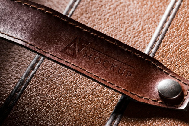 Free Close-Up Of Leather Surface With Strap Psd