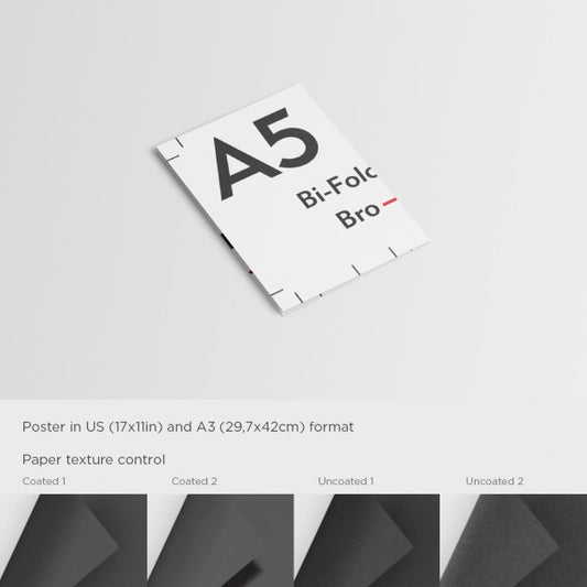 Free Closed A5 Flyer Mock Up Psd