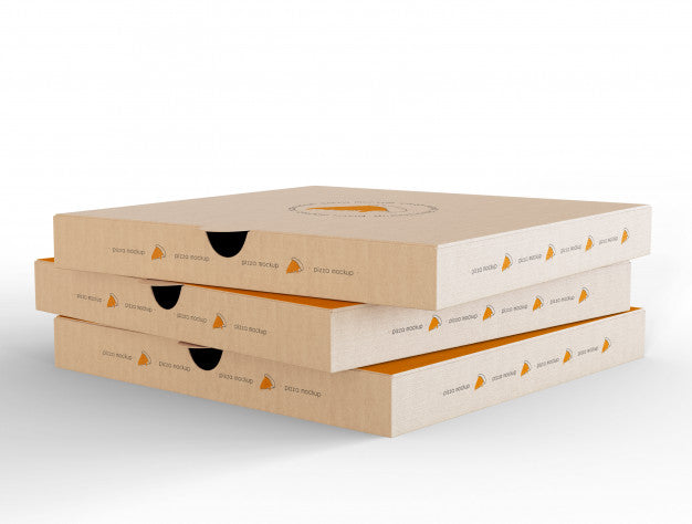 Free Closed Pizza Box Mockup Psd