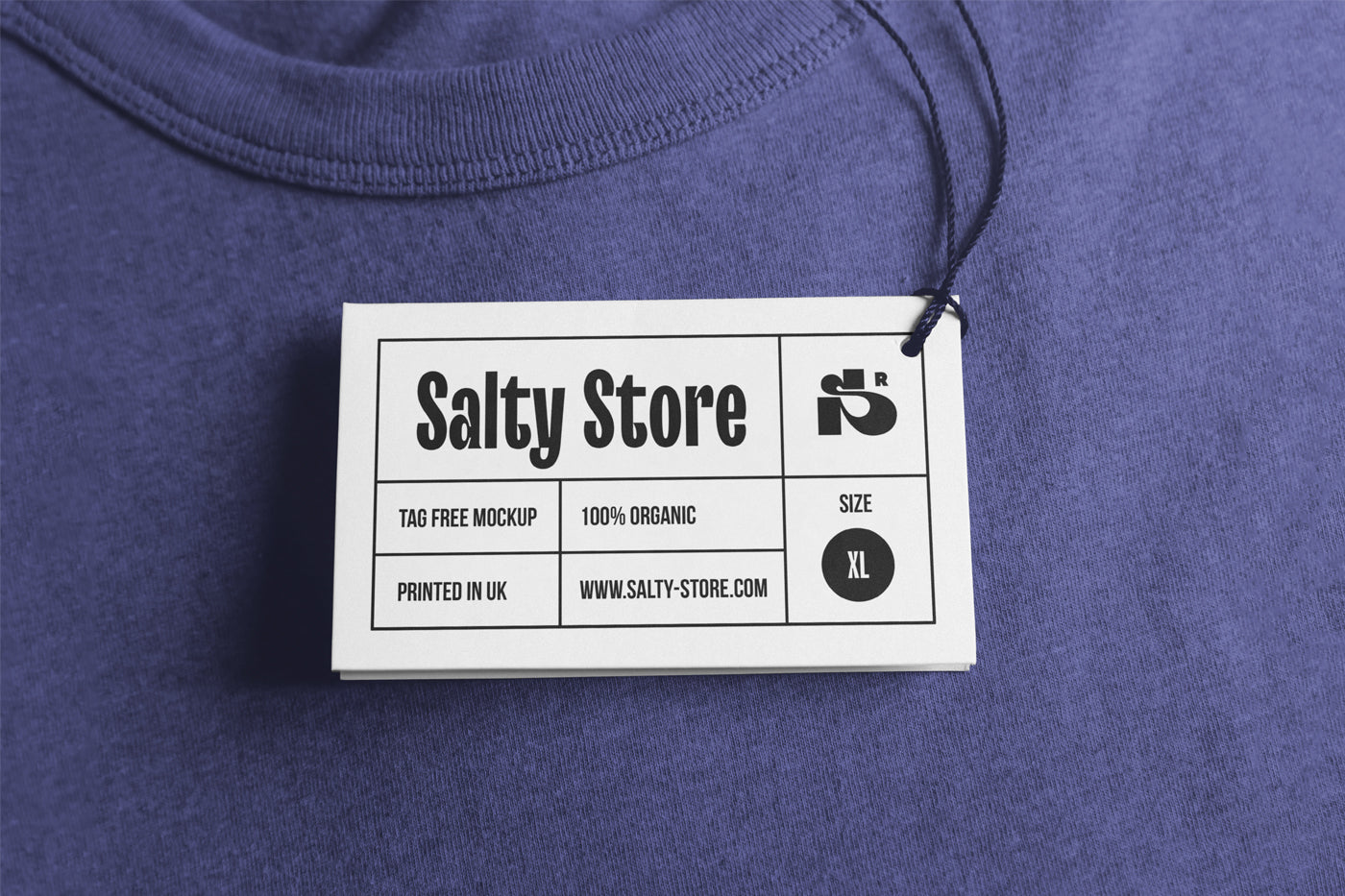 Free Clothing Tag Mockup