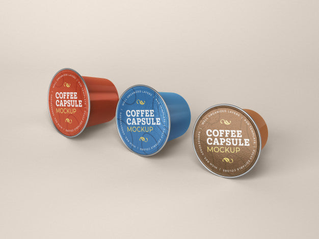 Free Coffee Capsule Mockup Psd