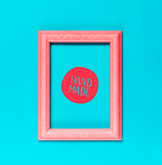 Free Colorful Artistic Frame With Mock-Up Psd