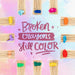 Free Colorful Paint Concept Mock-Up Psd
