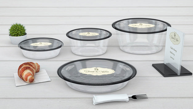 Free Composition Of Casserole Mockups Psd