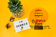Free Copyspace Mockup For Summer Concepts Psd