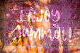 Free Copyspace Mockup On Wall For Summer Lettering Psd