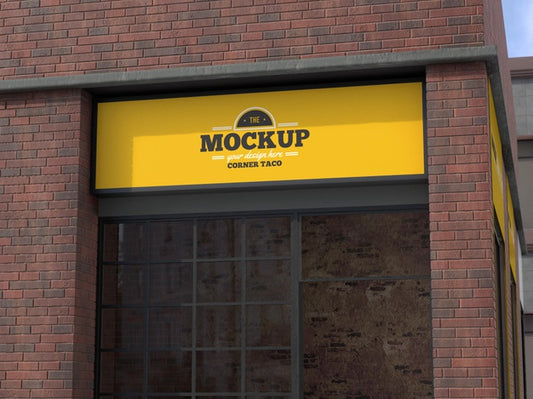 Free Corner Business Mock-Up For Tacos Psd