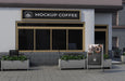 Free Corner Mock-Up For Shop Outdoors Psd