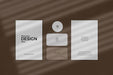 Free Corporate Stationary Set Mockup With Window Shadow Effect Psd