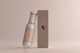 Free Cosmetic Bottle And Box Mockup Psd